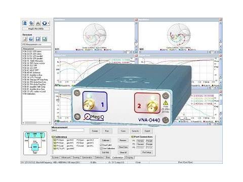 MegiQ VNA-0460e 6GHz 3-port Vector Network Analyzer with Bias Generator