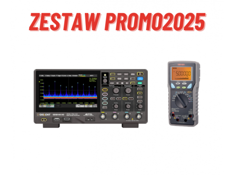 Zestaw PROMO: Oscyloskop cyfrowy SDS814X HD Siglent + multimetr SANWA PC7000