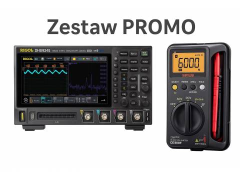 Zestaw PROMO: 12-bit Oscyloskop RIGOL DHO924S + multimetr SANWA CD800F