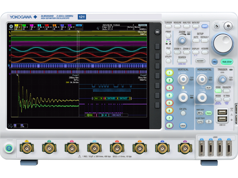 Yokogawa launches high-resolution oscilloscopes with DLM5000HD series