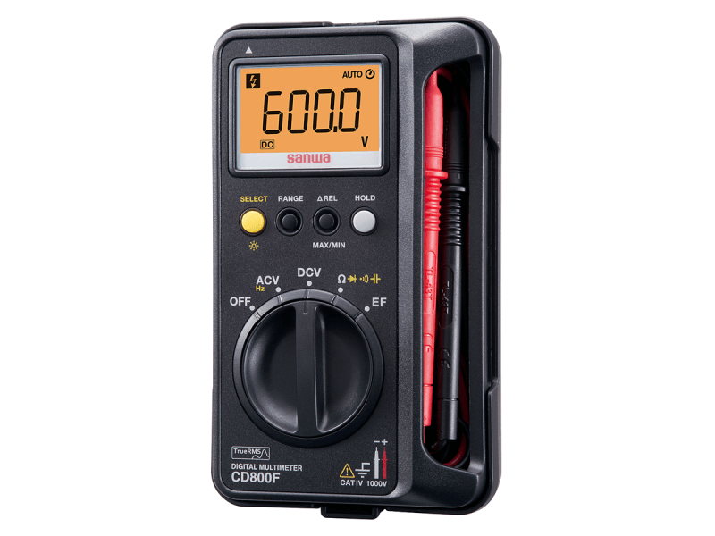 SANWA CD800F digital multimeter, AC/DC, 0.8% accuracy