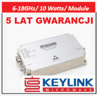Wzmacniacz szerokopasmowy Keylink KB60180M40A 6-18GHz moc 10W 